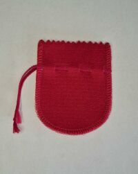Imagem de Saquinho de Suede Vermelho 304 - P (6,5 x 8,0 cm) Pacote com 10 unidades